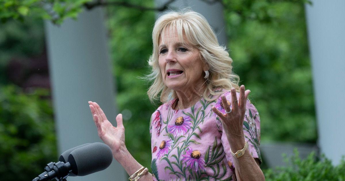 jill biden stands her ground against heckler