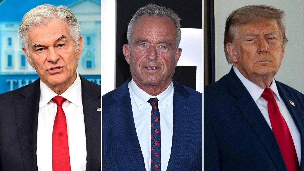 Photo of Dr. Oz, Robert F. Kennedy Jr. and Donald Trump