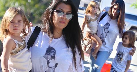 Kourtney kardashian out with mason penelope
