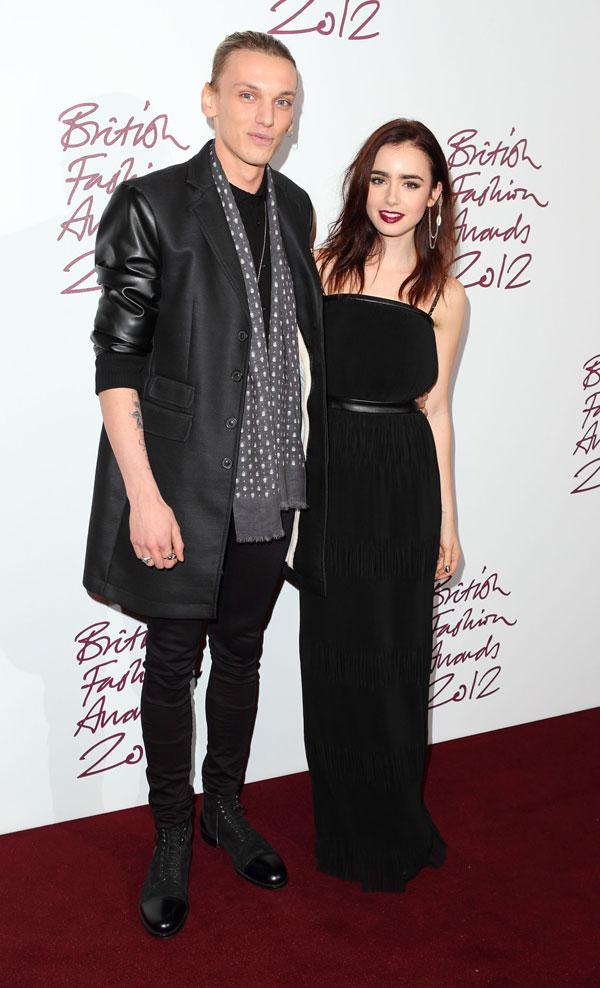 _jamie campbell bower and lilly collins