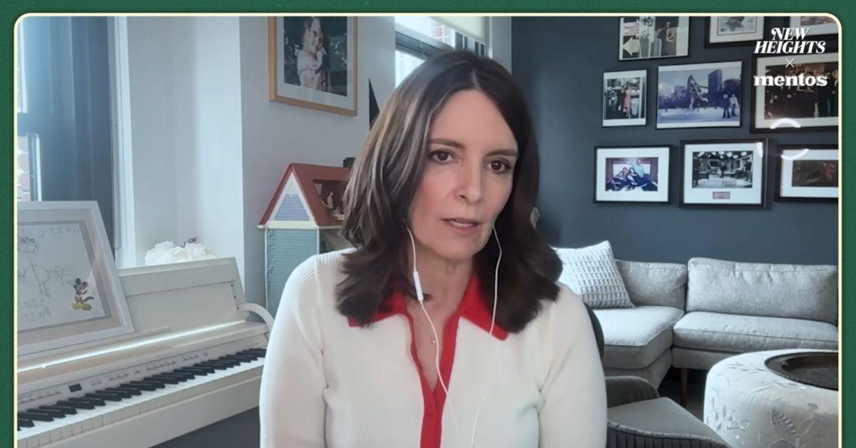 image of Tina Fey addressed the viral Knicks game moment while appearing on the 'New Heights' podcast hosted by Travis Kelce and Jason Kelce.