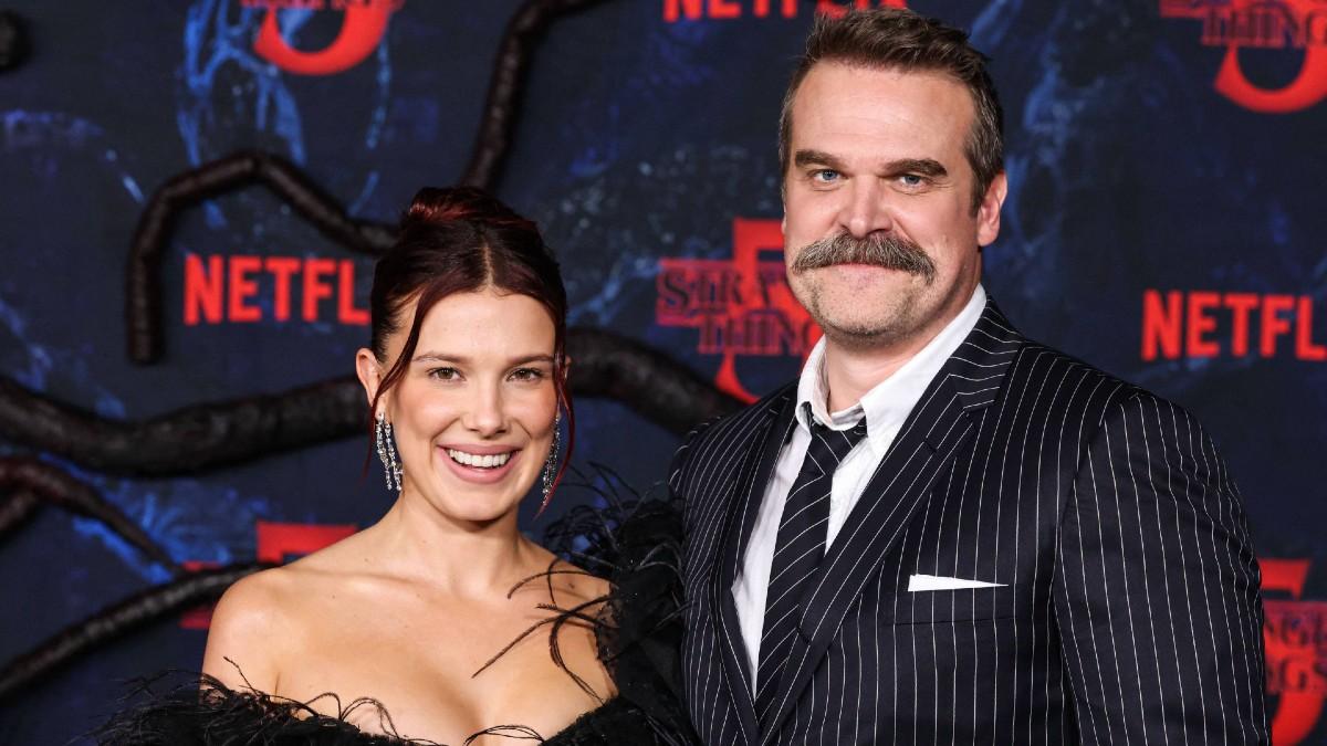 Photo of Millie Bobby Brown and David Harbour