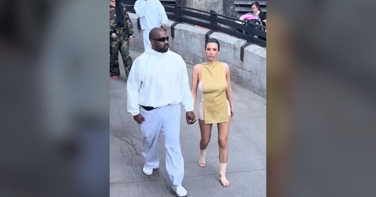 Photo of Kanye West married Bianca Censori one month after his divorce to Kim Kardashian was finalized. 