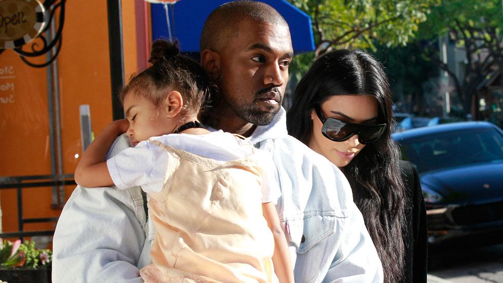 North west sleeping kanye west