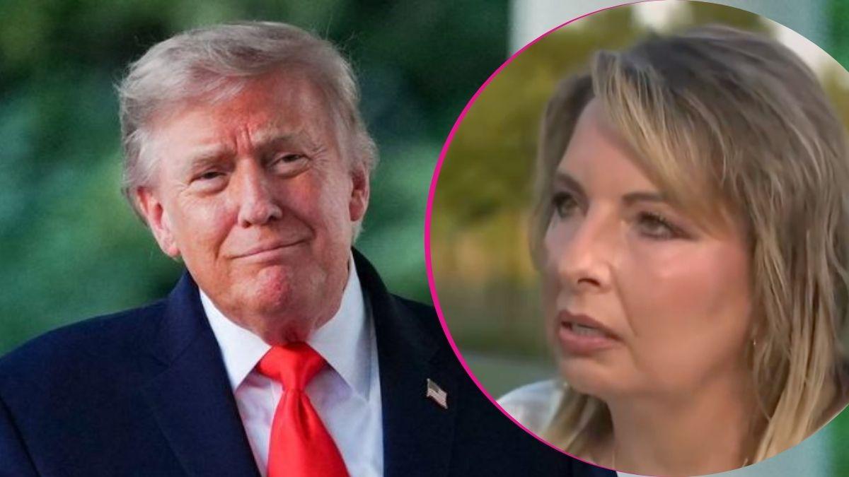 split image of Donald Trump and Helen Comperatore