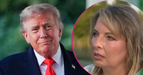 split image of Donald Trump and Helen Comperatore