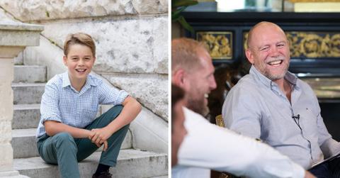 prince george embraced mike tindall royal christmas walk watch