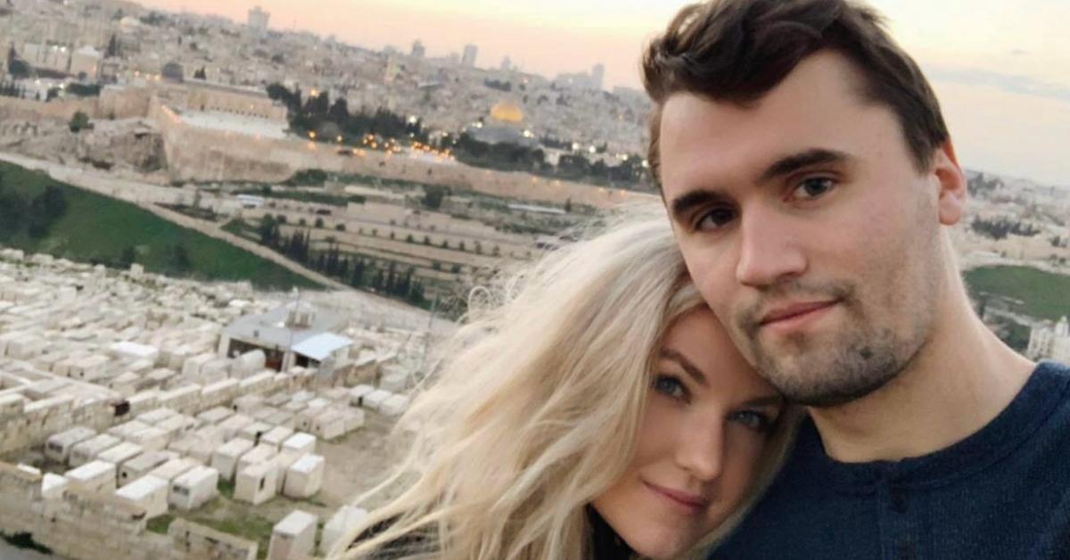 Image of Charlie Kirk married his wife, Erika, in May 2021.