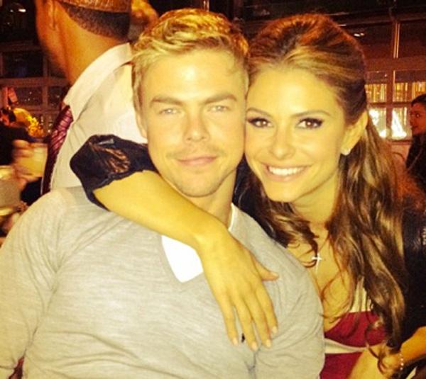 Derek Hough and Maria Menounos