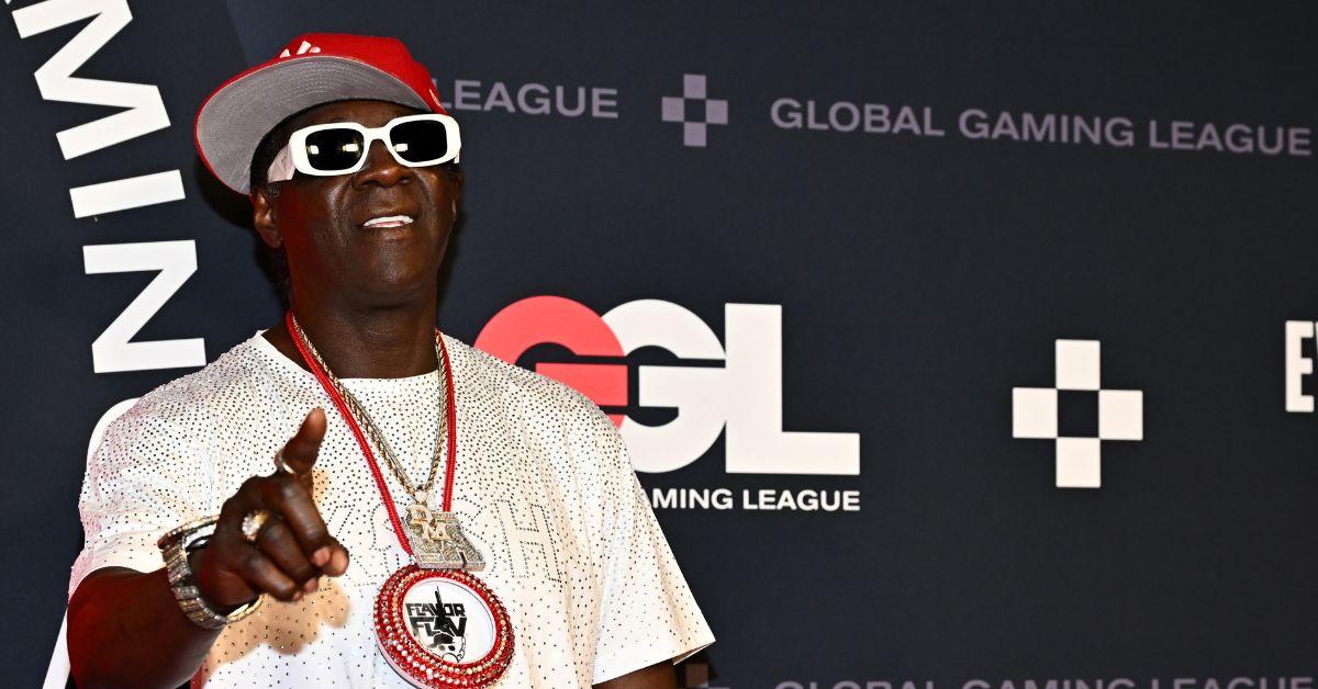 image of Flavor Flav attends the Global Gaming League SZN Zero Launch with T-Pain and NE-YO at HyperX Arena at Luxor Hotel & Casino on August 23, 2025 in Las Vegas, Nevada.