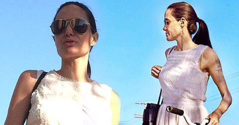 Angelina Jolie Scary Skinny Arms Scooter Daughter Vivienne