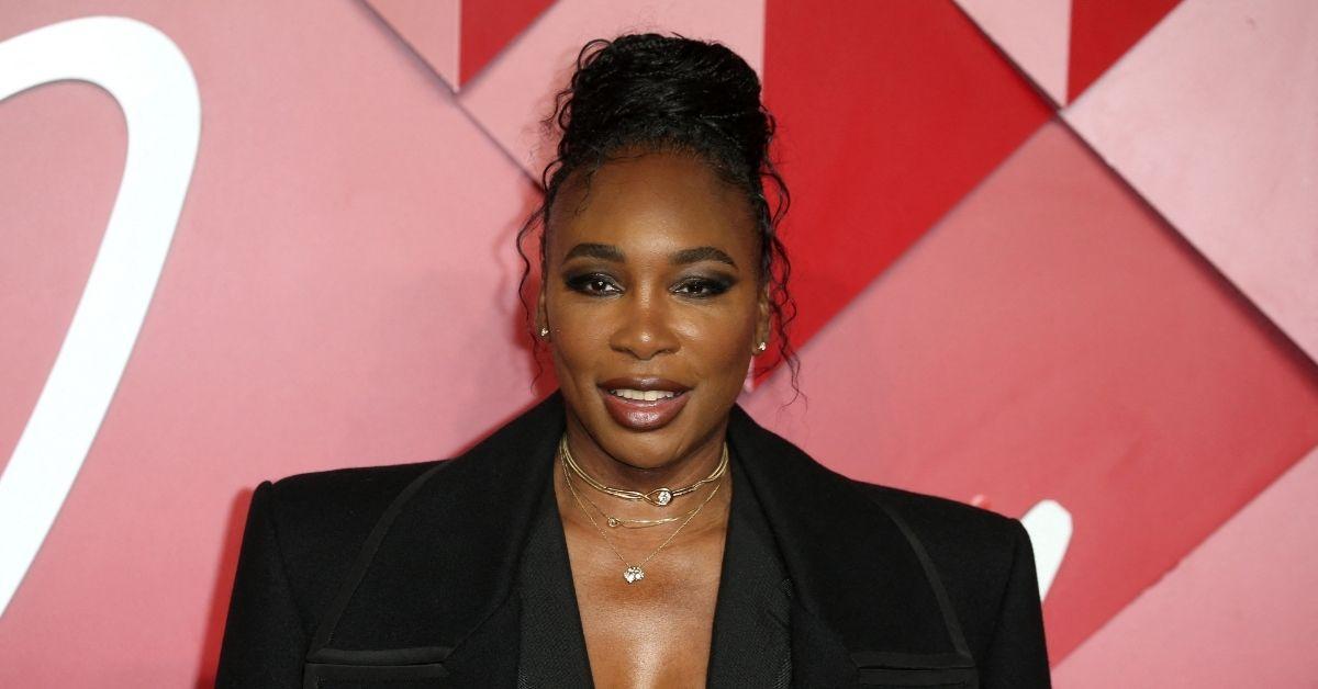 image of Venus Williams said her fiancé had 'never seen me play’ before her stunning comeback win.