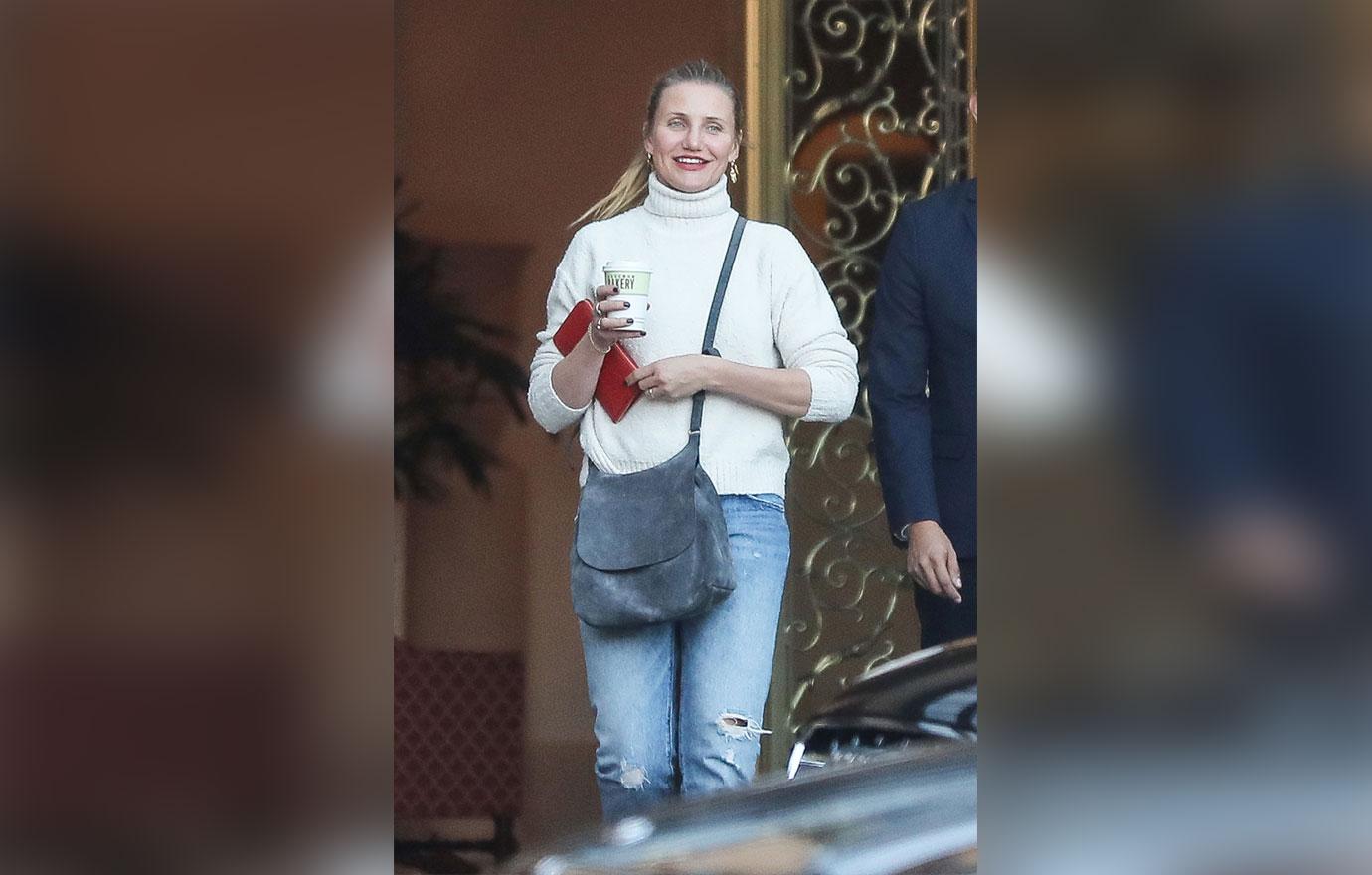 *EXCLUSIVE* Youthful Cameron Diaz and Nicole Richie have a Happy Lunch at the Montage Hotel