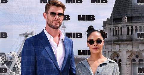 Tessa Thompson Chris Hemsworth London Photocall PP
