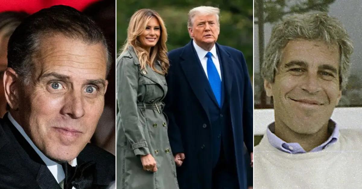 Image of Melania Trump threatened to take legal action against Hunter Biden over Jeffrey Epstein claims.