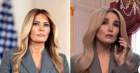 Photo of Melania Trump and Chloe Fineman.