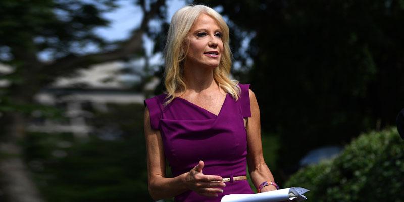 Kellyanne Conway Wearing Purple Dress Goodbye Statement To White House