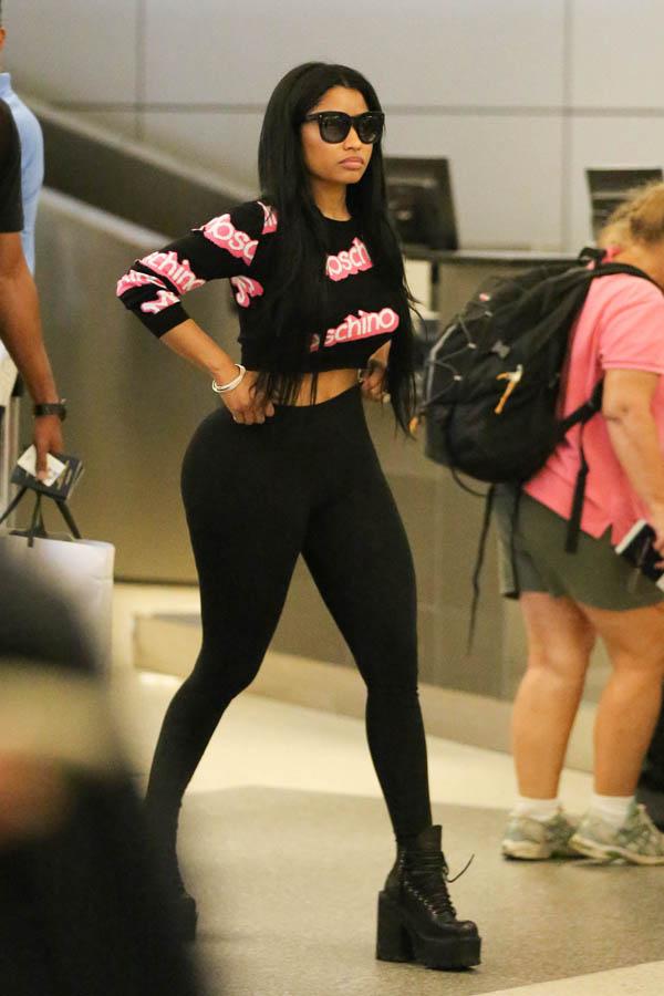 Nicki Minaj is seen at LAX