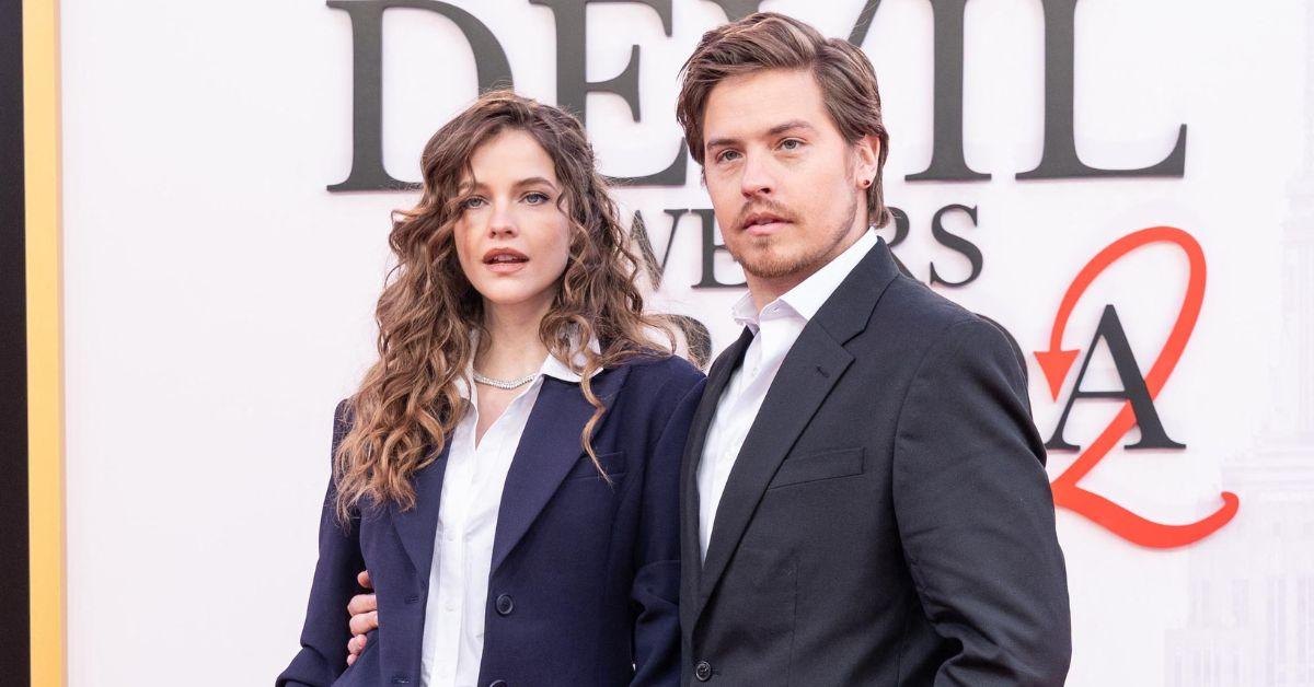 image of Dylan Sprouse joked about a recent intruder incident while attending a movie premiere with Barbara Palvin.