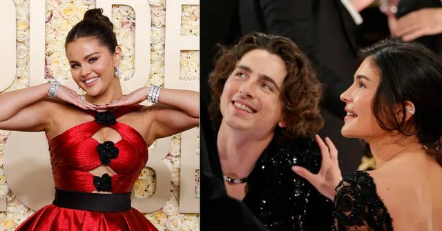 selena gomez timothee chalamet kylie jenner golden globes