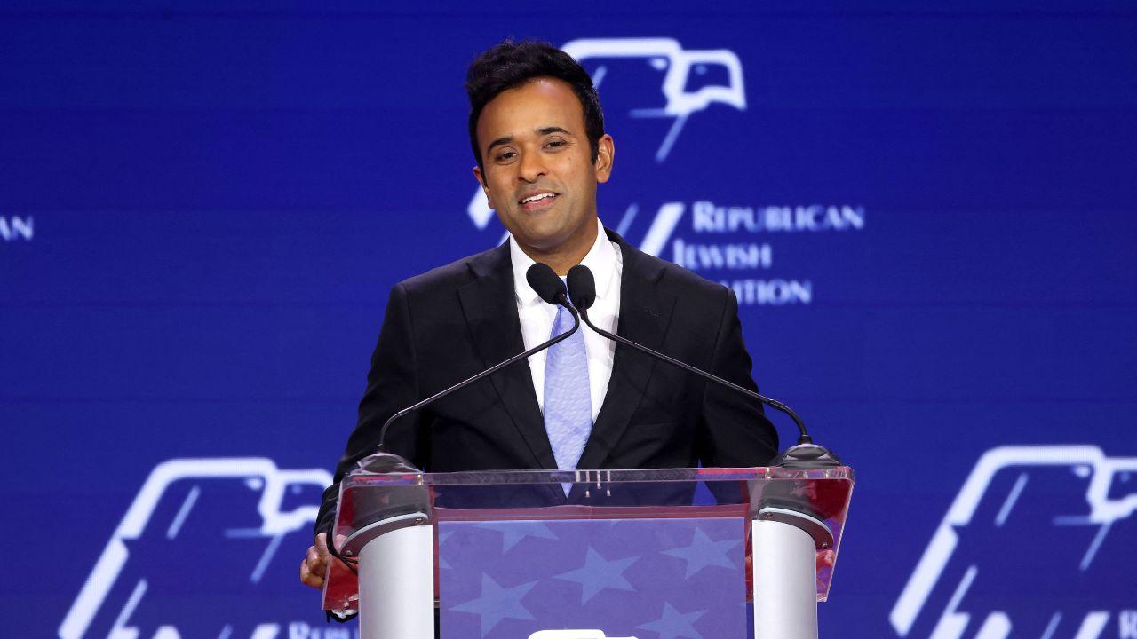 Photo of Trump stumped for Ramaswamy, who is also struggling in his race. 