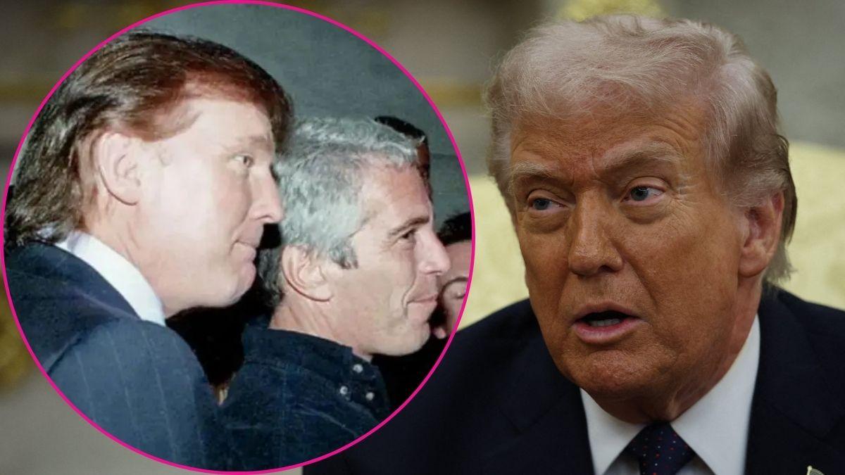 Composite photo of Donald Trump and Jeffrey Epstein.