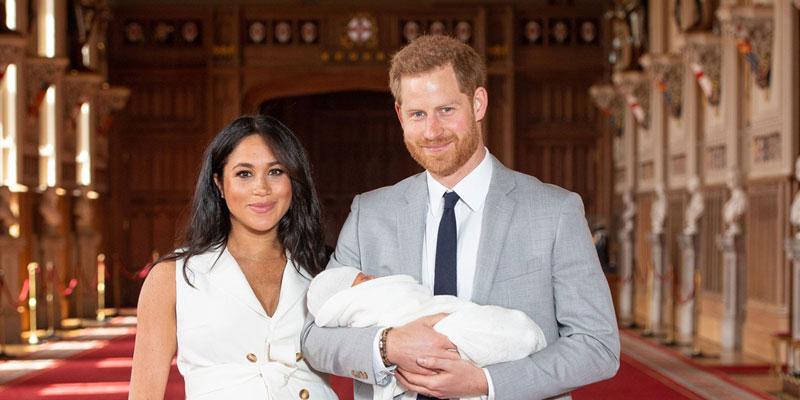 Meghan Markle And Prince Harry With Baby Archie