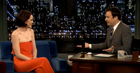 Michelle dockery red jumpsuit