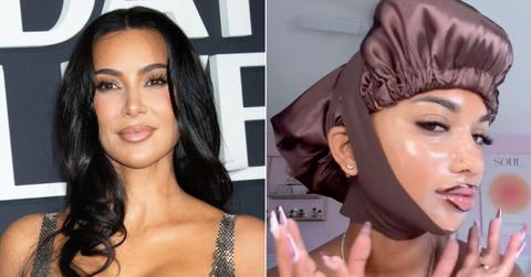 Photo of Kim Kardashian and a fan