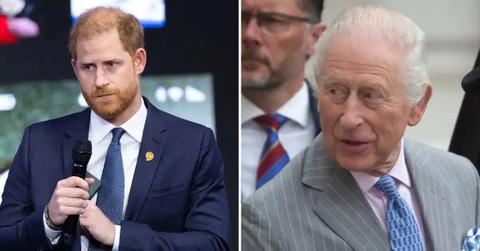 Composite photo of Prince Harry and King Charles