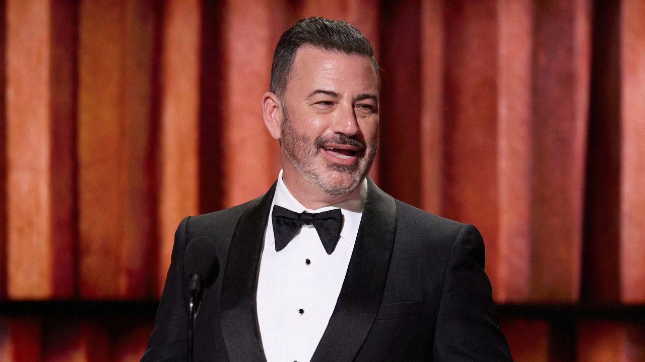 Image of Jimmy Kimmel also mocked the ‘super intelligence’ announcement after a document misspelled ‘United States.’