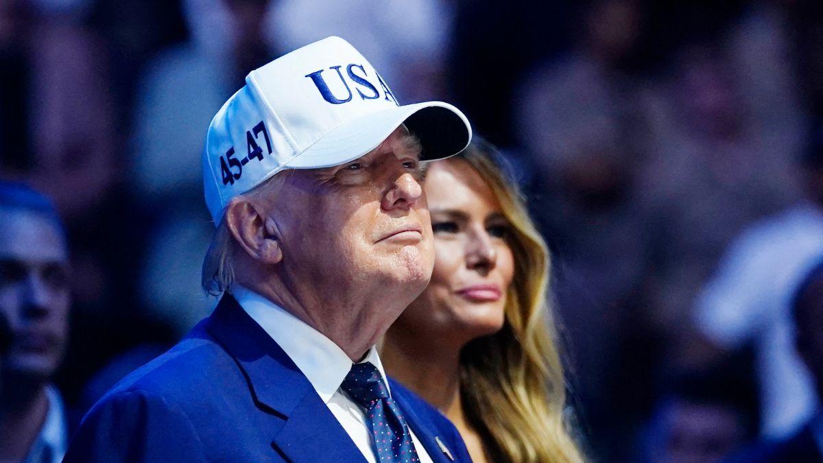 Image of Donald Trump and his wife, Melania, 'let their guard down' while watching fireworks in Washington, D.C. 