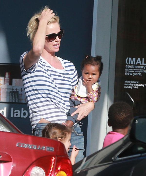 Charlize theron kids ice cream