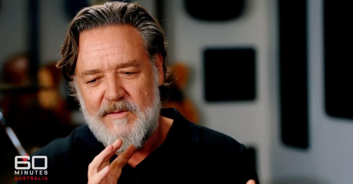Image of Russell Crowe reflected on his relationship on '60 Minutes.'
