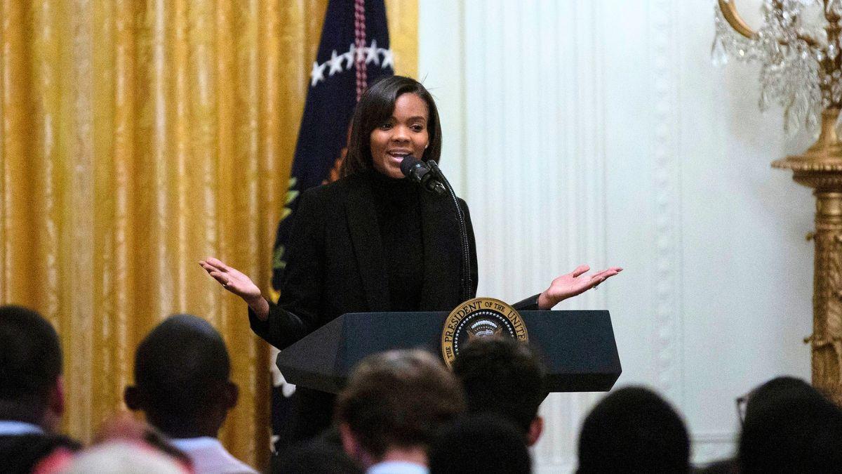 Image of Candace Owens claimed Donald Trump's advisors are 'terrified' of Laura Loomer's 'obsession' with the president.