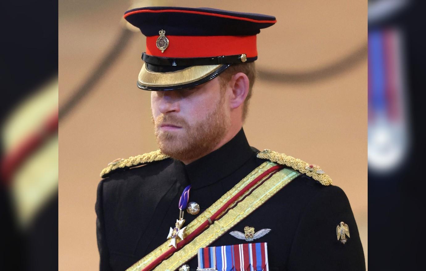 prince harry upset queens initials removed uniform not prince andrew