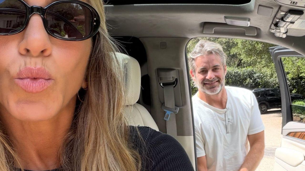 Image of Jennifer Aniston and Jim Curtis.