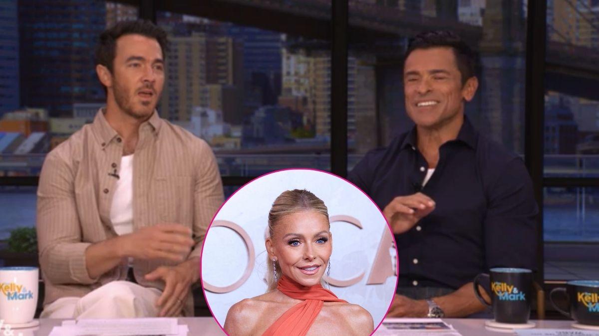 Image of Mark Consuelos filled fans in about his wife Kelly Ripa's recovery this morning on 'Live.'