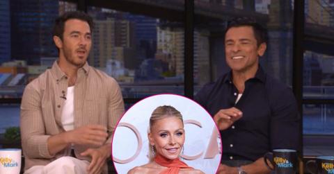 Image of Mark Consuelos filled fans in about his wife Kelly Ripa's recovery this morning on 'Live.'