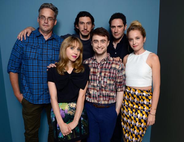 Michael Dowse, actress Zoe Kazan, actor Adam Driver, actor Daniel Radcliffe, screenwriter Elan Mastai and actress Megan Park of &#8216;F Word&#8217;