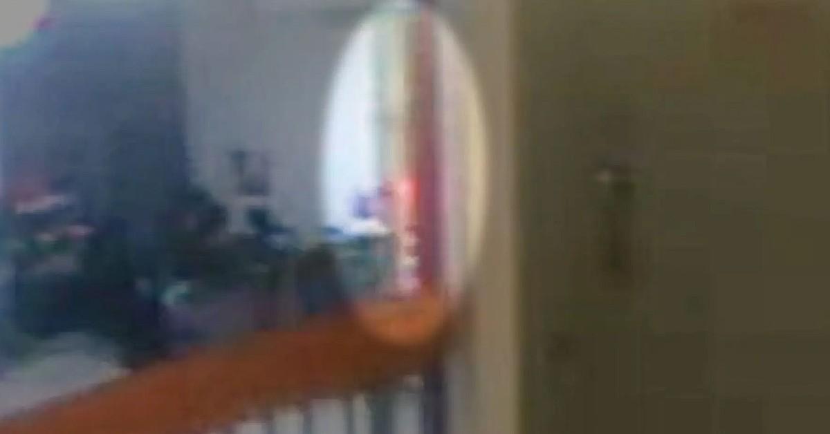 Photo of orange blob from Jeffrey Epstein's Prison Surveillance Video