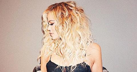 pregnant khloe kardashian baby bump six months pic pp