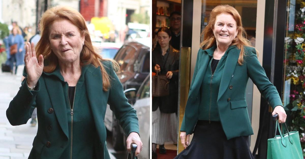 sarah ferguson out in knightsbridge pp