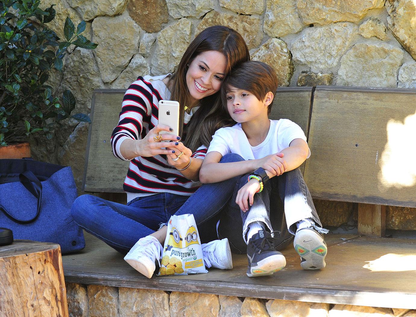 Brooke Burke Having Fun with Son Shaya