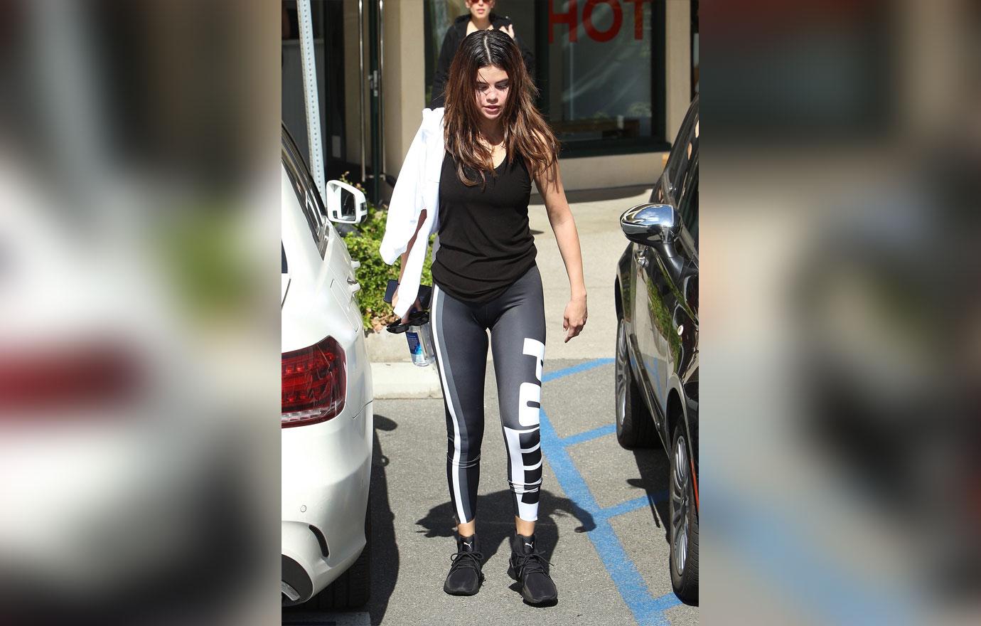Newly Single Selena Gomez Works Up a Sweat at Pilates