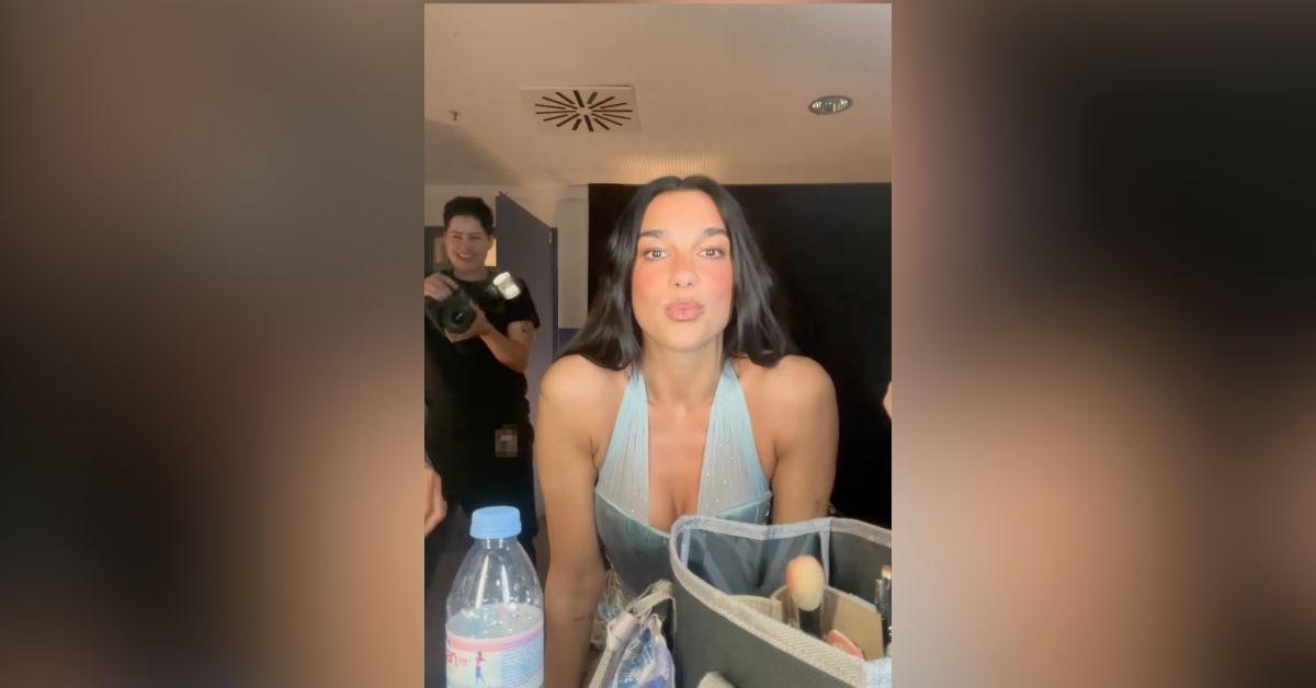 dua lipa sideboob dress instagram