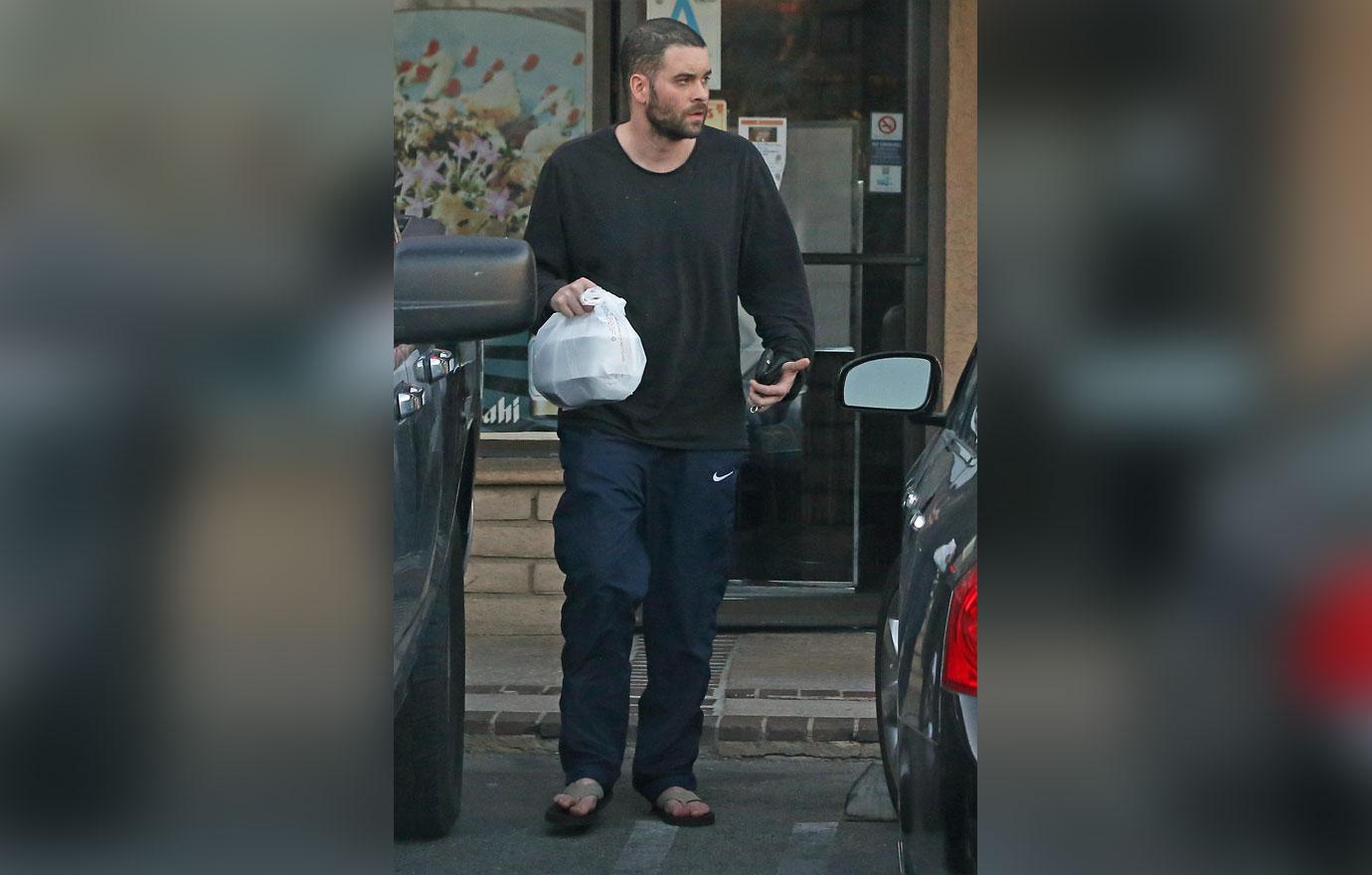 Mark Salling Picking up Japanese Food