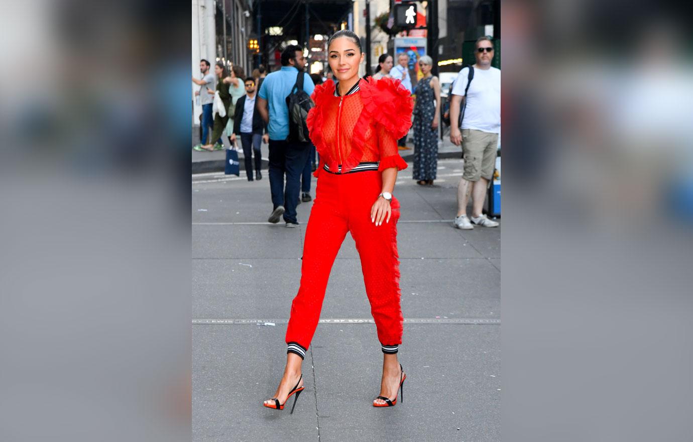 Olivia Culpo Red Jumpsuit Depression Instagram Post