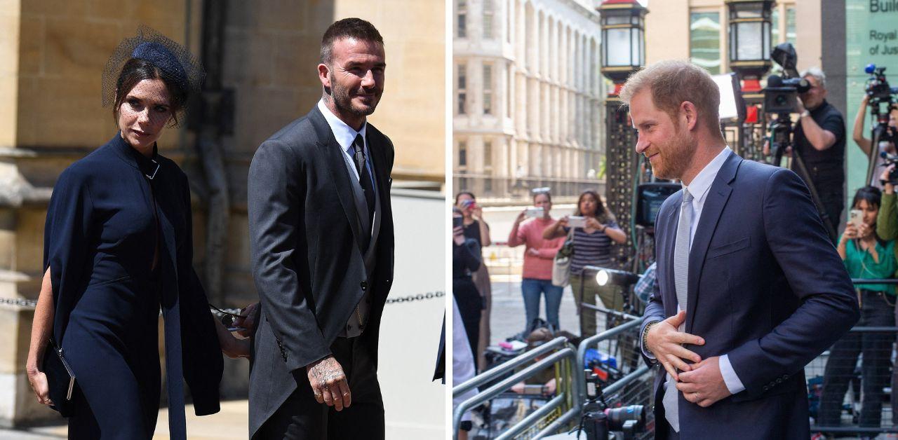 david beckham victoria beckham stopped speaking prince harry accused leaking stories