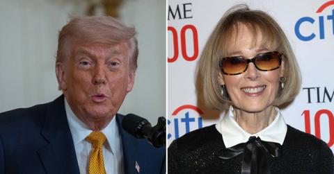 Photo of Donald Trump and E. Jean Carroll.